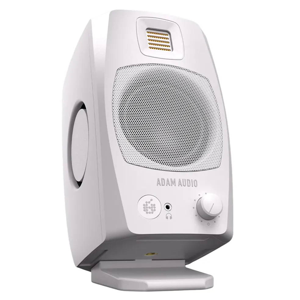 Adam Audio D3V Active Desktop Monitor System in White