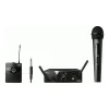 AKG WMS40 Mini US25 Wireless Microphone System Dual MIX (Vocal Handheld & Instrument Body Pack) A+C