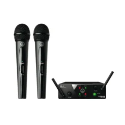 AKG WMS40 Mini US25 Wireless Microphone System Dual Vocal Handheld Mic A+C