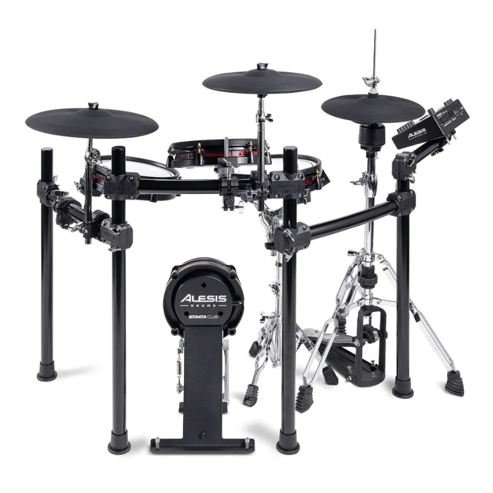 Alesis Strata Club Premium 7-Piece Electronic Drum Set w 7" Touchscreen , Bluetooth and WIFI