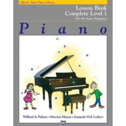Alfred's Basic Piano Library Lesson Book Complete 1 For the Later Beginner