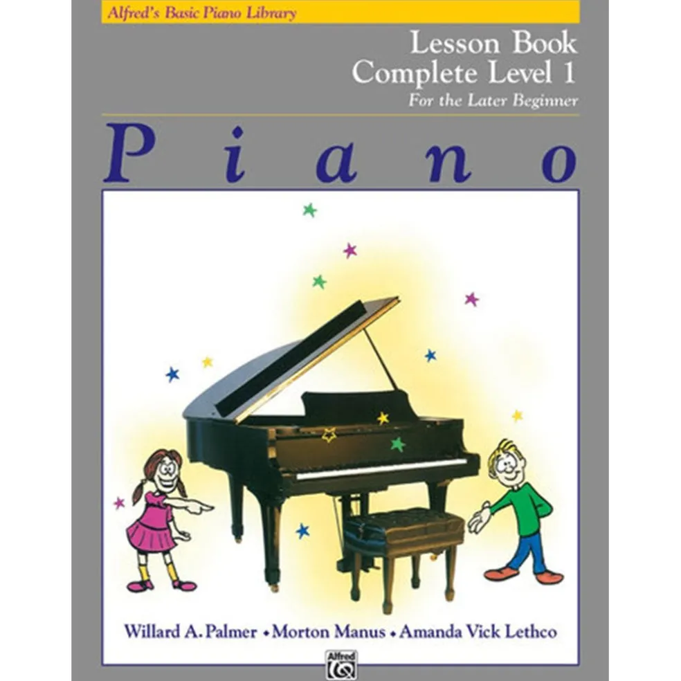 Alfred's Basic Piano Library Lesson Book Complete 1 For the Later Beginner