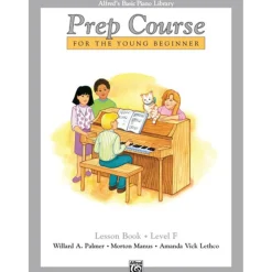 Alfred's Basic Piano Prep Course Lesson Book Level F