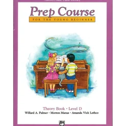 Alfred's Basic Piano Prep Course Theory Book Level D