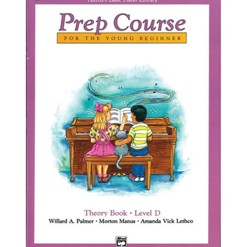 Alfred's Basic Piano Prep Course Theory Book Level D