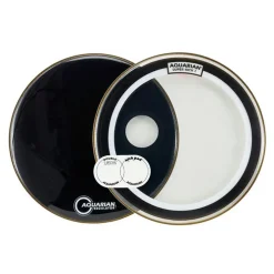 Aquarian SKP22BK 22" Super Kick 1 w/Black Regulator Front Head