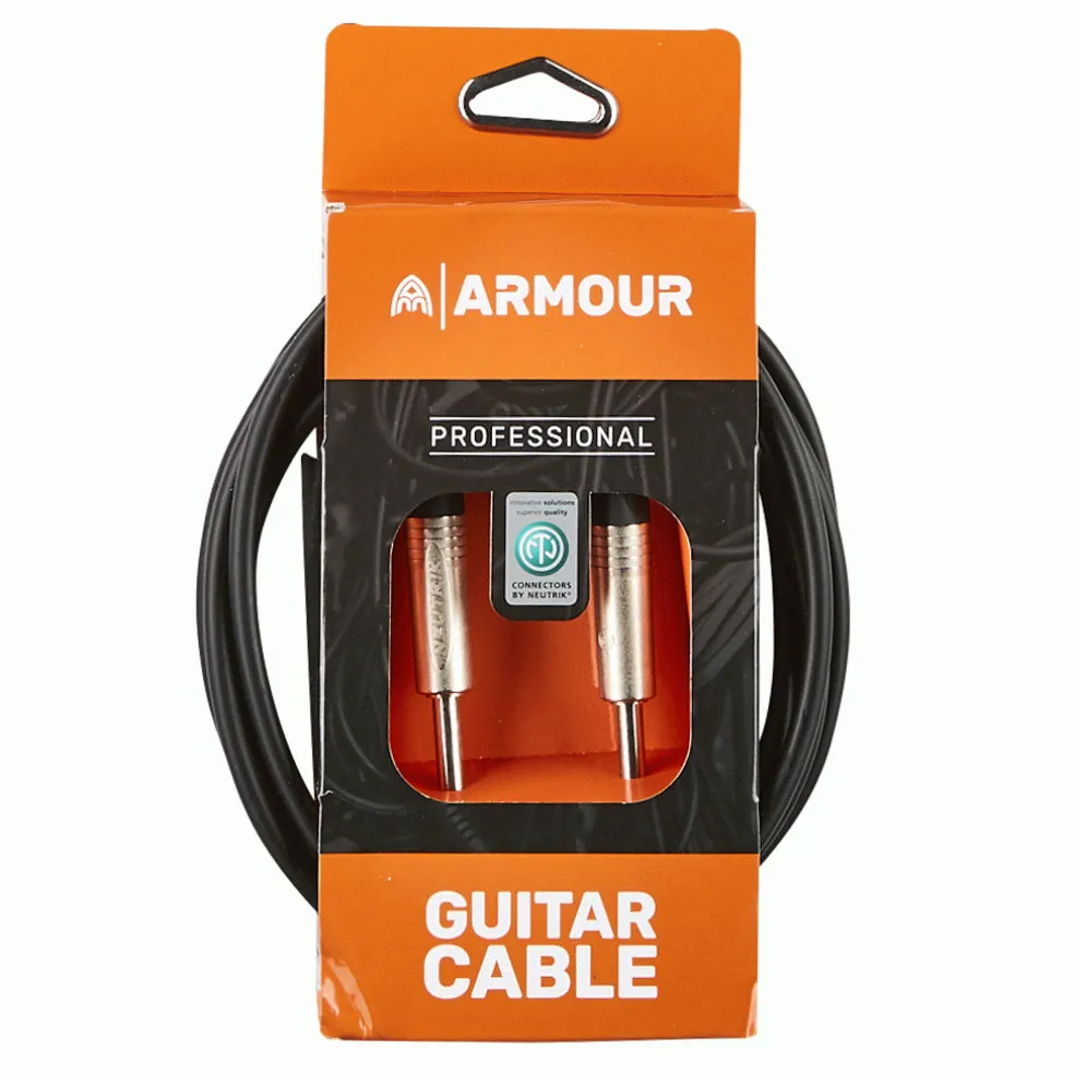 Armour NGP10 Guitar Cable - Neutrik Connector Jacks - 10 Foot