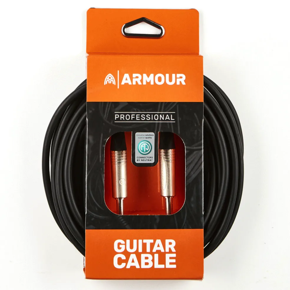 Armour NGP30 Guitar Cable - Neutrik Connector Jacks - 30 Foot