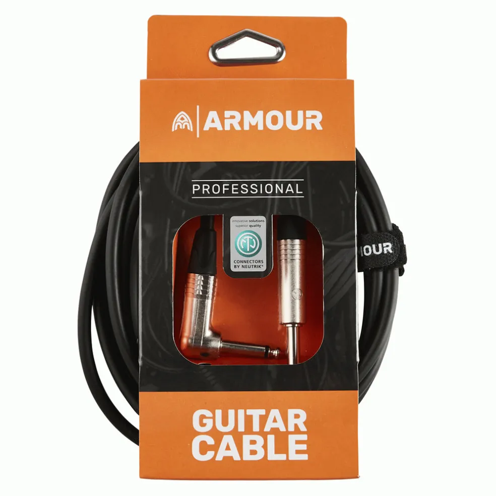 Armour NGPL10 10cm Guitar Patch Cable With Neutrik Connector