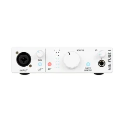Arturia MiniFuse 1 - 1 In/ 2 Out Audio Interface - White