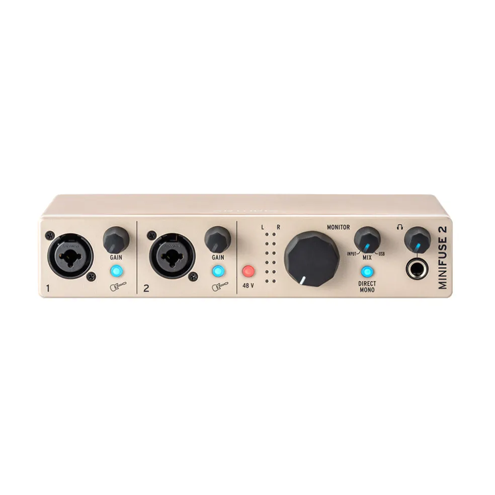 Arturia MiniFuse 2 USB-C Audio Interface - Champagne
