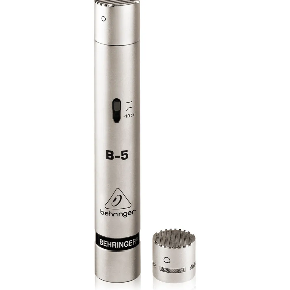 Behringer B5 Gold-Sputtered Diaphragm Studio Condenser Microphone with 2 Interchangeable Capsules