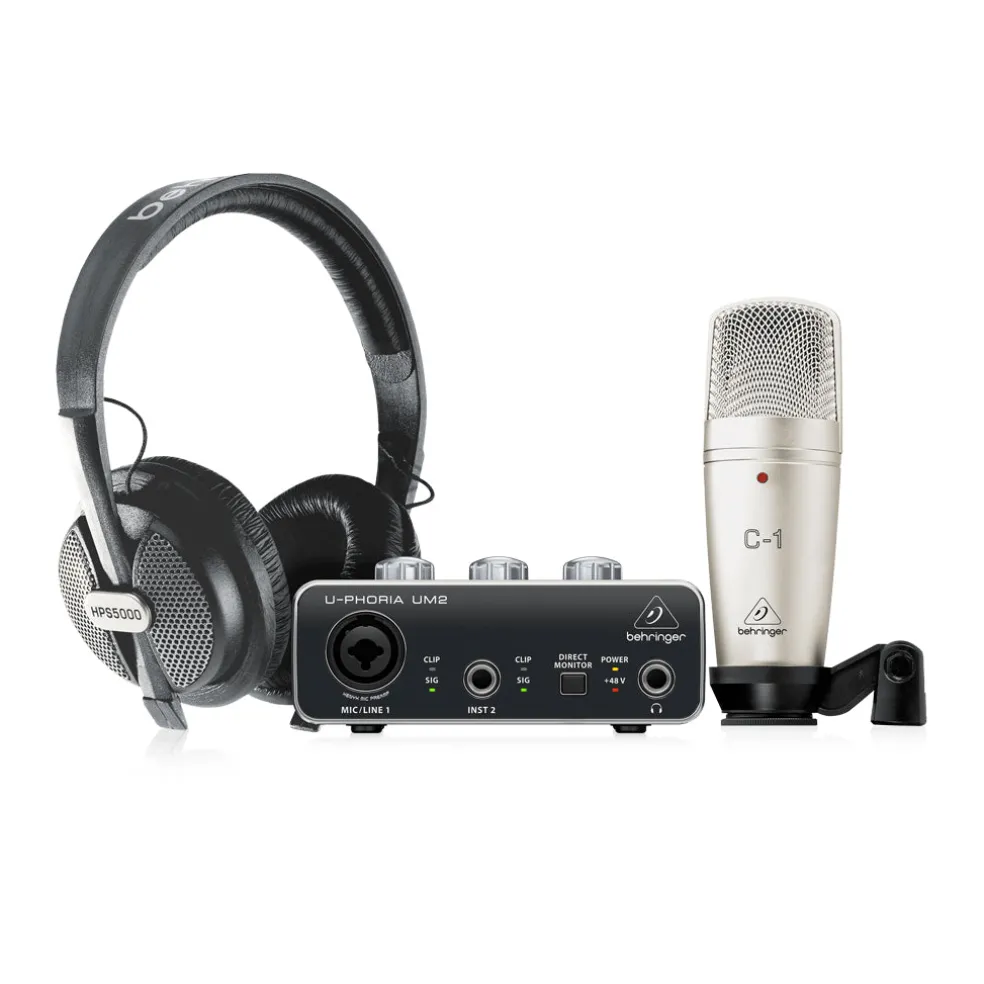 Behringer U-phoria Studio Recording Bundle