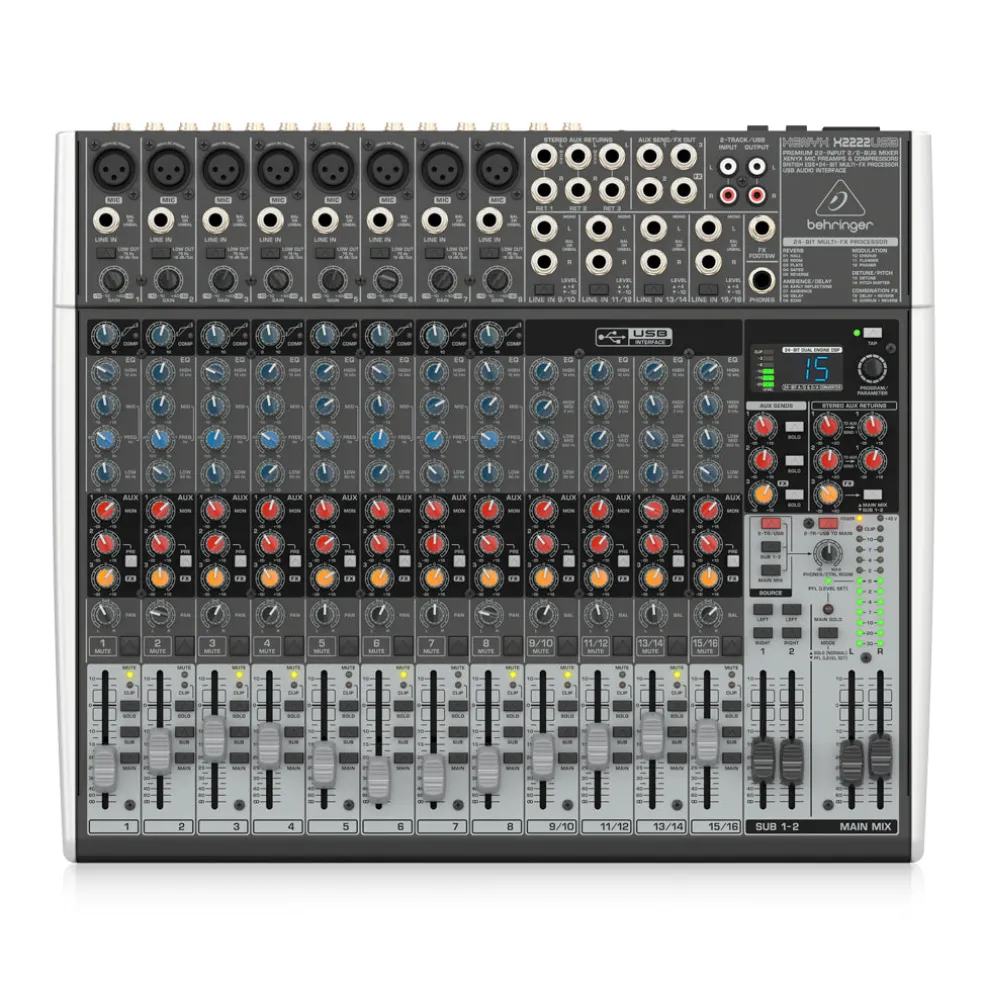 Behringer Xenyx X2222USB Mixer W/ Rack Ears
