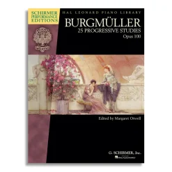 Burgmuller - 25 Progressive Studies OP 100 Book only Schirmer Performance Editions