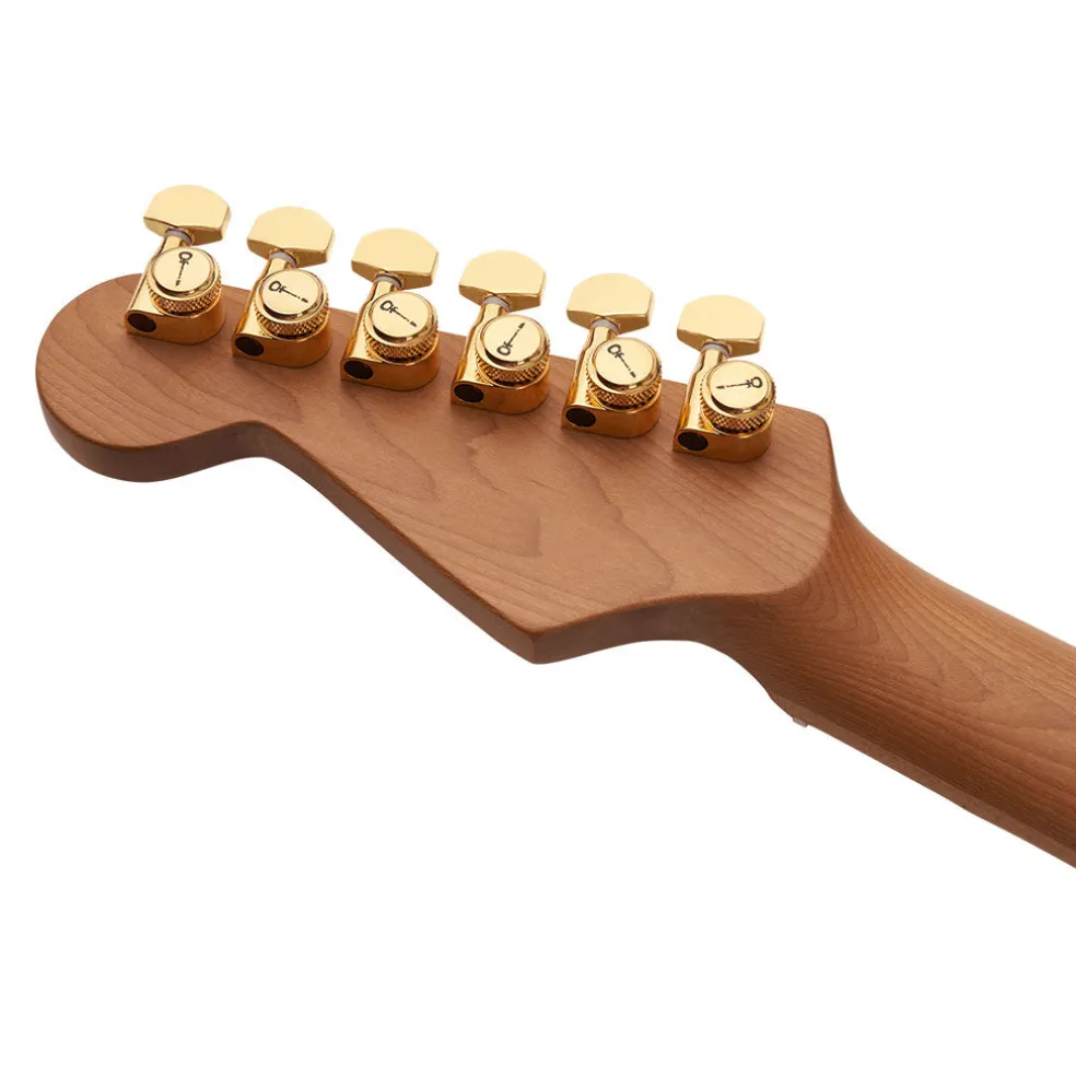 Charvel - MJ DK24 HSH 2PT E Mahogany with Figured Walnut - Streaky Ebony Fingerboard - Natural