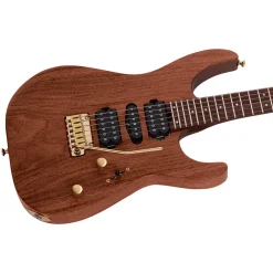 Charvel - MJ DK24 HSH 2PT E Mahogany with Figured Walnut - Streaky Ebony Fingerboard - Natural