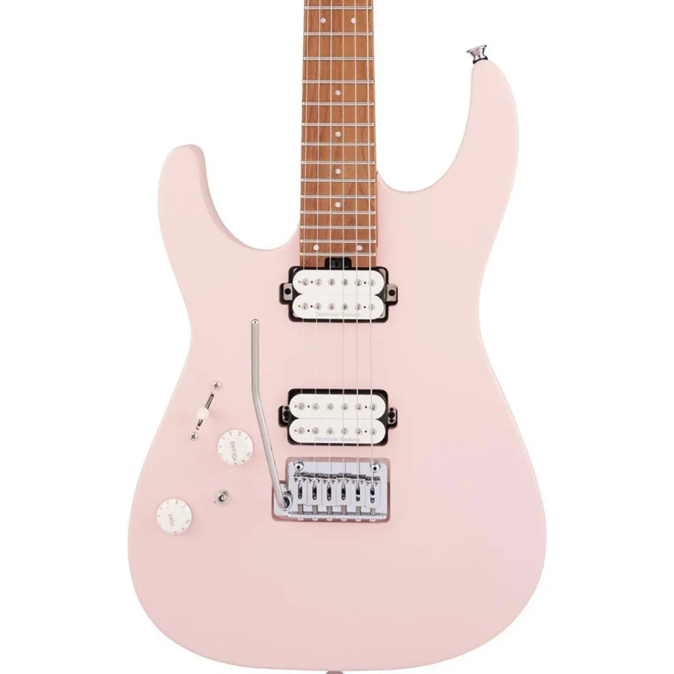 Charvel - Pro-Mod DK24 HH 2PT CM LH - Caramelized Fingerboard - Satin Shell Pink