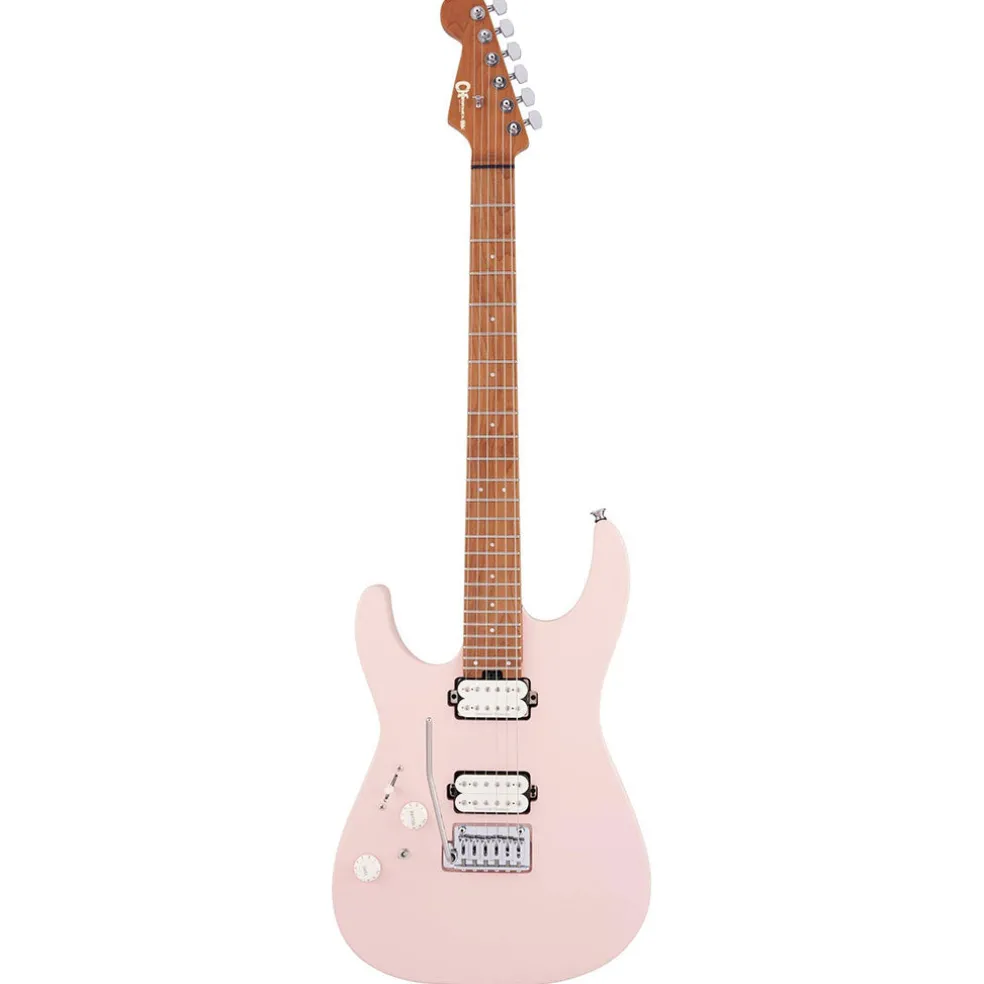 Charvel - Pro-Mod DK24 HH 2PT CM LH - Caramelized Fingerboard - Satin Shell Pink