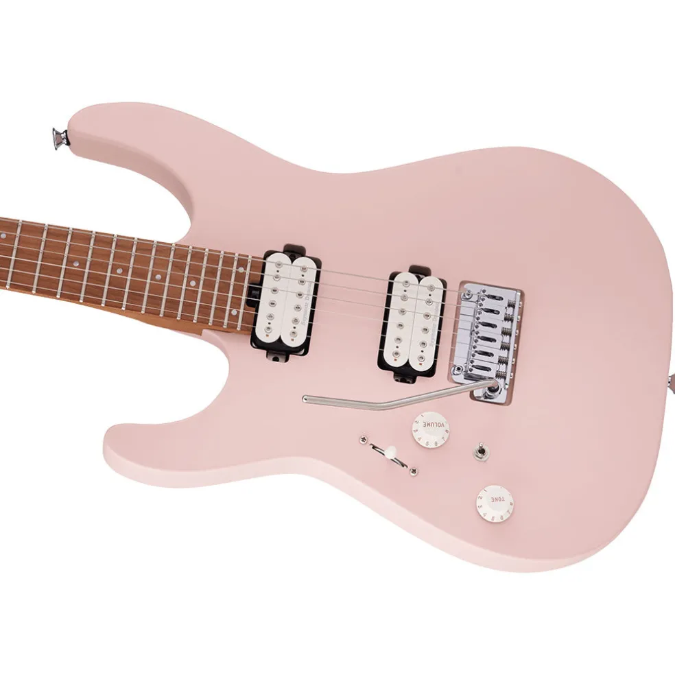 Charvel - Pro-Mod DK24 HH 2PT CM LH - Caramelized Fingerboard - Satin Shell Pink