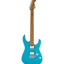Charvel - Pro-Mod DK24 HH 2PT CM Electric Guitar - Maple Neck Matte - Blue Frost