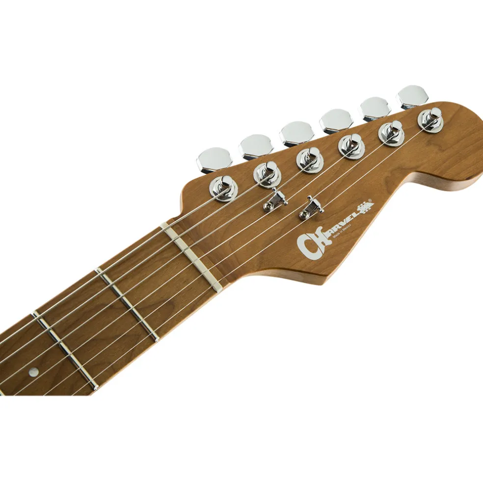 Charvel - Pro-Mod DK24 HH 2PT CM Electric Guitar - Maple Neck Matte - Blue Frost