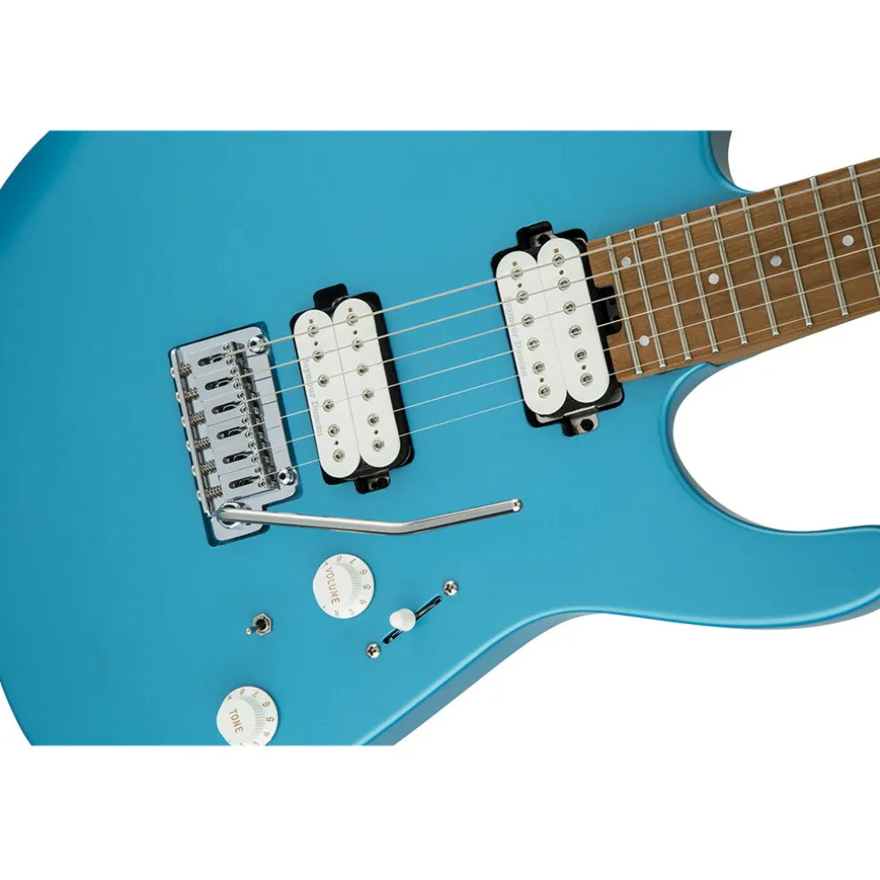 Charvel - Pro-Mod DK24 HH 2PT CM Electric Guitar - Maple Neck Matte - Blue Frost