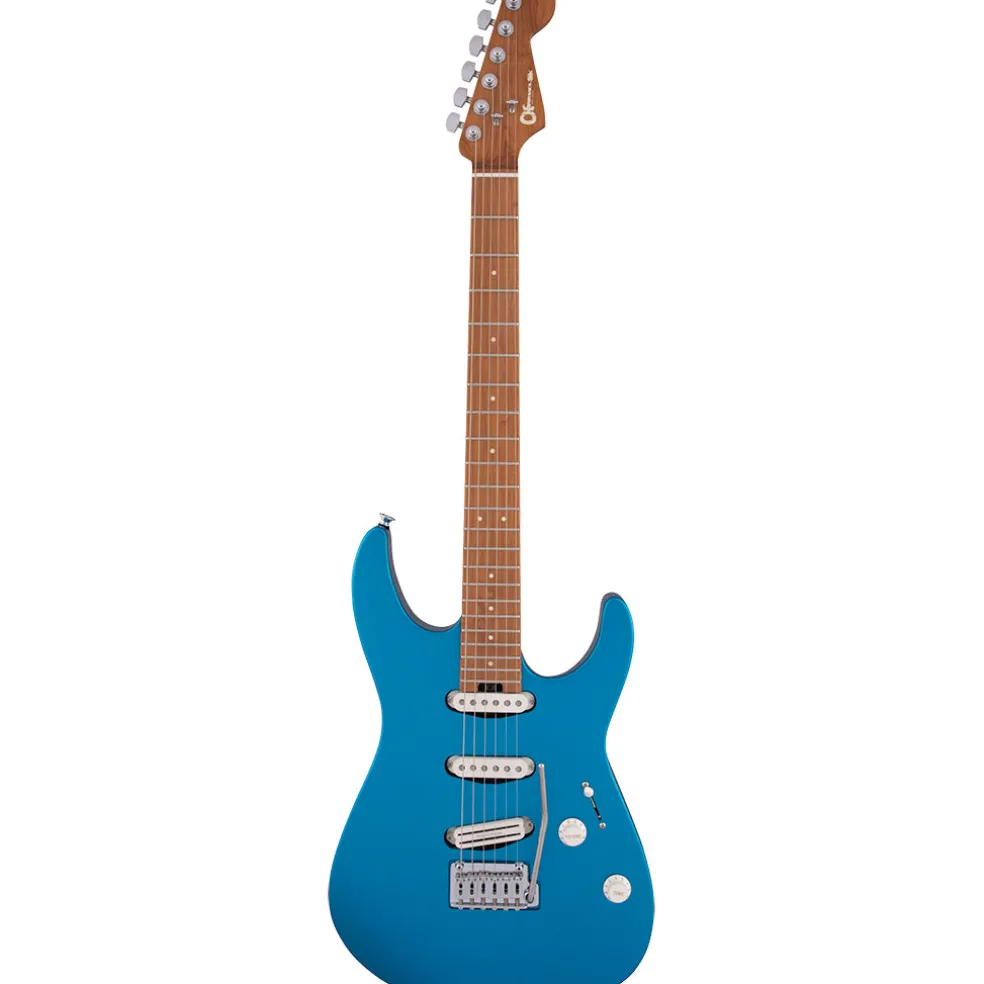 Charvel - Pro-Mod DK22 SSS 2PT CM - Electric Blue - Caramelised Maple Fingerboard