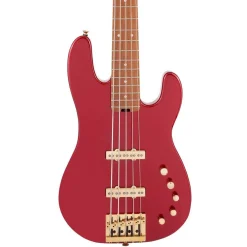 Charvel - Pro-Mod San Dimas® Bass JJ V - Caramelized Maple Fingerboard - Candy Apple Red