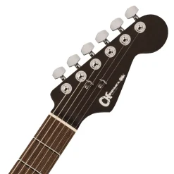 Charvel MJ DK24 HSH 2PT W in Mahogany with Flame Maple Top and Wenge Fingerboard - Antique Burst