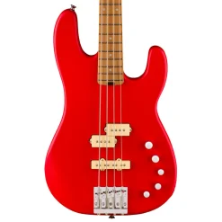 Charvel Pro Mod San Dimas Bass PJ IV MAH Satin Ferarri Red
