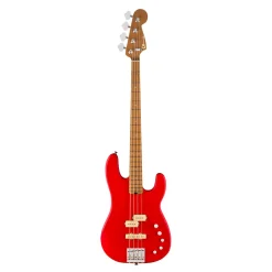 Charvel Pro Mod San Dimas Bass PJ IV MAH Satin Ferarri Red