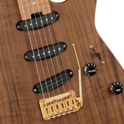 Charvel Pro-Mod DK22 SSS 2PT CM Mahogany with Walnut, Caramelized Maple Fingerboard, Natural