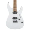 Charvel USA Select DK24 HH 2PT CM, Caramelized Flame Maple Fingerboard, Satin White