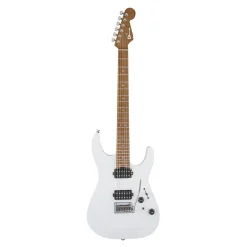 Charvel USA Select DK24 HH 2PT CM, Caramelized Flame Maple Fingerboard, Satin White