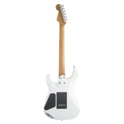 Charvel USA Select DK24 HH 2PT CM, Caramelized Flame Maple Fingerboard, Satin White