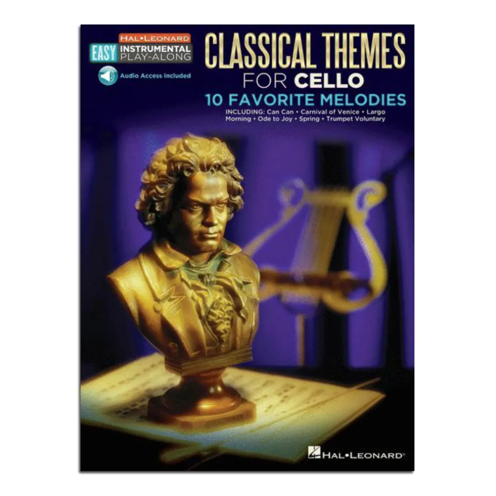 Classical Themes Cello Easy Instr Play Along- Book