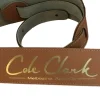 Cole Clark - Leather Guitar Strap - Tan w/ Gold | Guitar Straps | STRAP-L-TAN-G