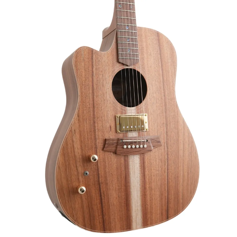 Cole Clark FL2EC All Blackwood HB Left Handed Acoustic/Electric Guitar