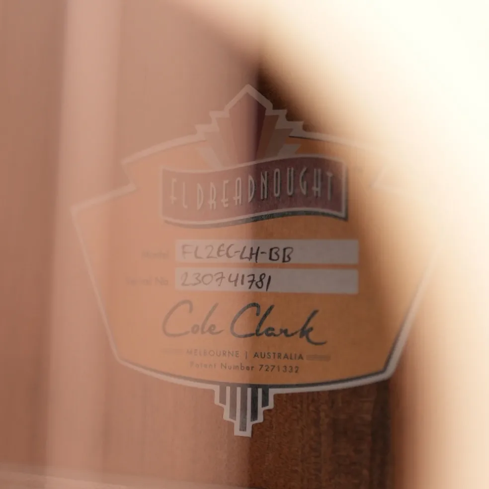 Cole Clark FL2EC Bunya Blackwood Left Handed Acoustic/Electric Guitar