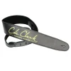 Cole Clark STRAP-L-BLK 2.5" Leather Strap - Black w/ Gold | Guitar Straps | STRAP-L-BLK-G
