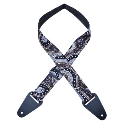 Colonial Leather - Aboriginal Art Guitar Strap – Possum Dreaming