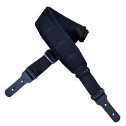 Colonial Leather - Black Neoprene Padded Guitar Strap