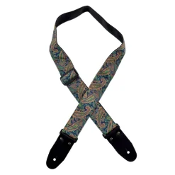 Colonial Leather - Paisley Rag Strap - Green