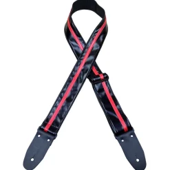 Colonial Leather RSS-BKRE Rag Strap - Black with Red Stripe