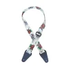 Colonial Leather White Skulls Printed Webbing Guitar Strap