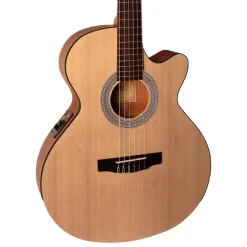 Cort CEC1 OP Slim Body Cutaway with Pickup Classic Guitar