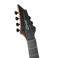 Cort KX707 Evertune 7 String Open Pore Black with Bag