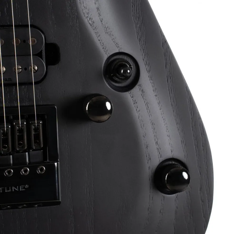 Cort KX707 Evertune 7 String Open Pore Black with Bag