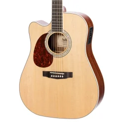 Cort MR710F Left Handed NS Dreadnought Cutaway with Pickups Natural Satin